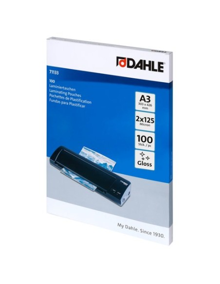 FUNDA PLASTIF. DAHLE  A3 125µ P/100